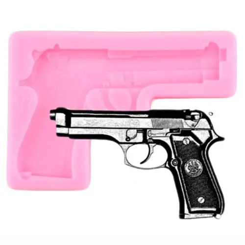 Realistic Gun-Shaped Silicone Mold (Non-Functional Design) 1