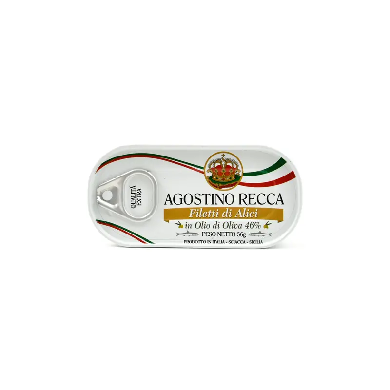 Recca Premium Salted Anchovy Fillets In Olive Oil 1