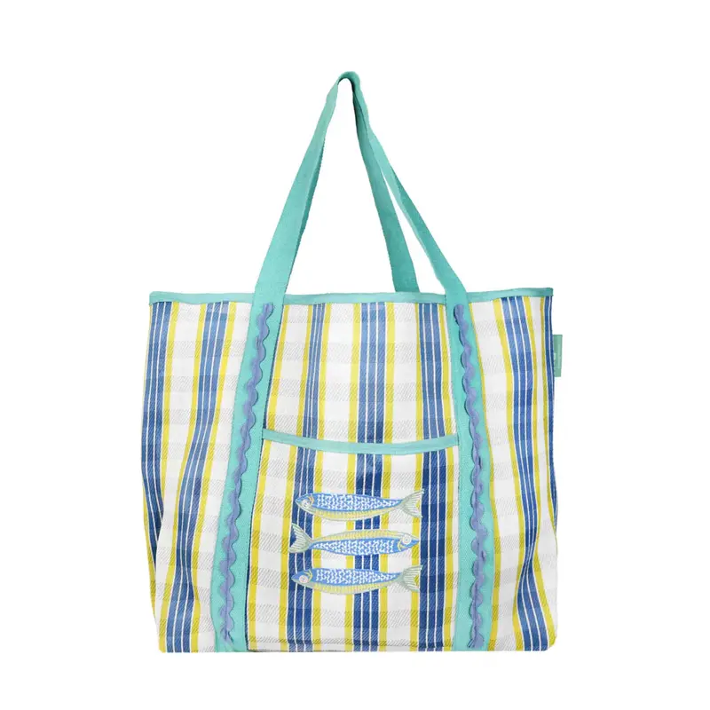 Recycled Plastic Sardine-Design Tote Bag – Sustainable & Stylish 1