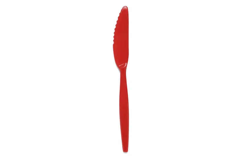 Red Antibacterial Standard Knife – Long-Lasting Reusable Cutlery 1