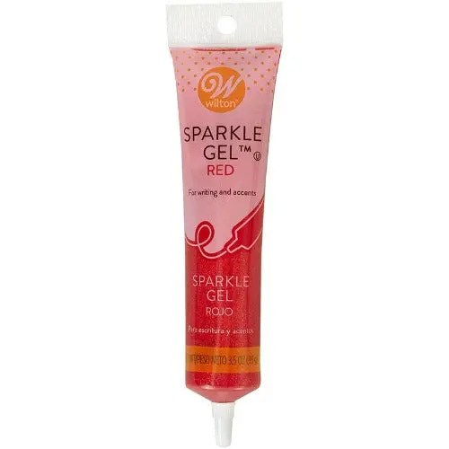 Red Sparkle Gel For Festive Baked Goods 1