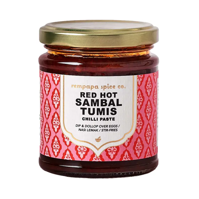 Rempapa Indonesian Red Hot Sambal Tumis (180G) 1