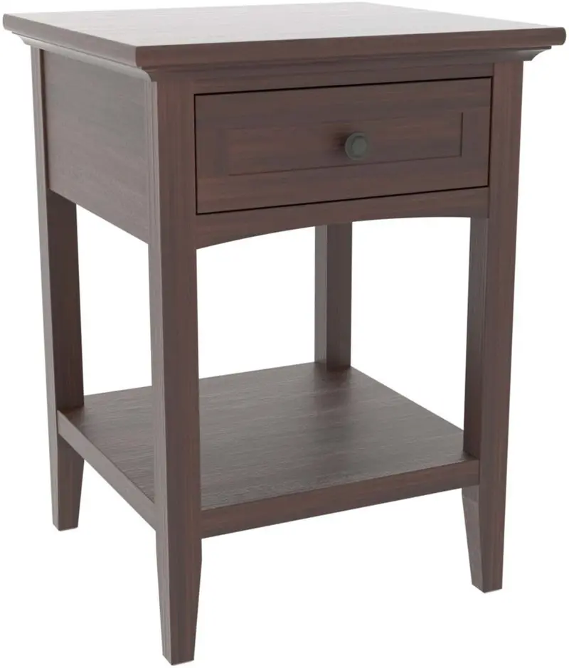 Revere One-Drawer Nightstand – Clean-Line Bedroom Accessory 1
