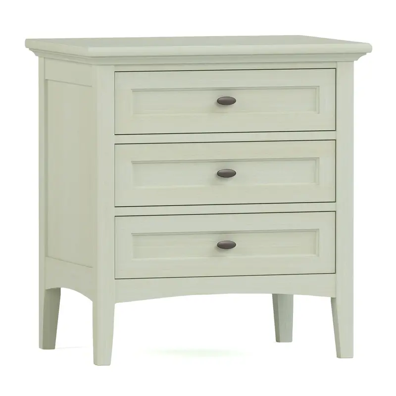 Revere Three-Drawer Nightstand With Soft-Close Drawers 1