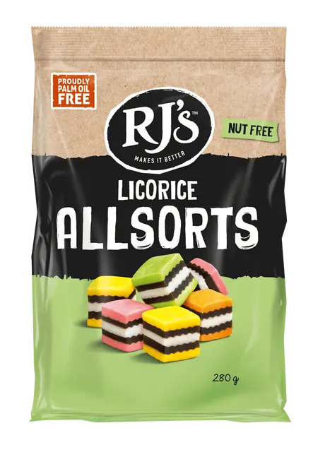 Rj'S Classic Licorice Allsorts Assortment – 12-Pack (280G Each) 1