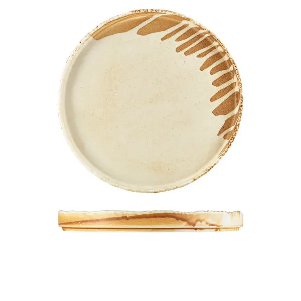 Roko Sand Presentation Plate – 28Cm Terra Porcelain Serving Dish (4-Pack) 1