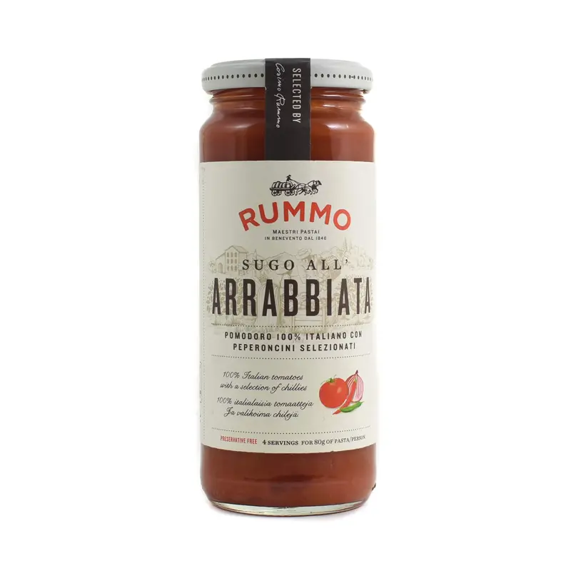 Rummo Arrabbiata Pasta Sauce – Authentic Italian Tomato & Chili, 340 G 1