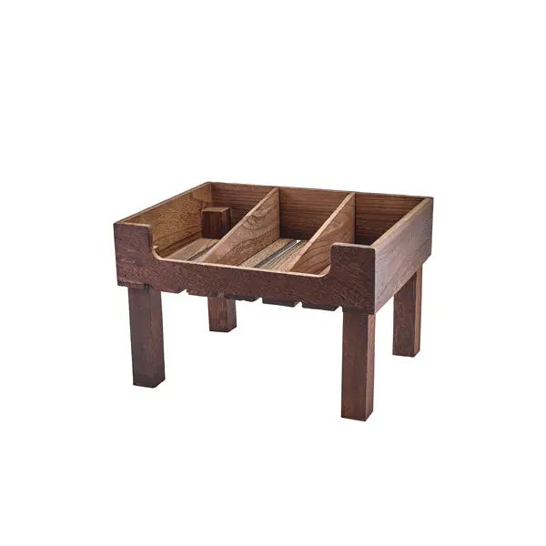 Rustic Wooden Gn 1/2 Display Crate Stand – 1 Per Case 1