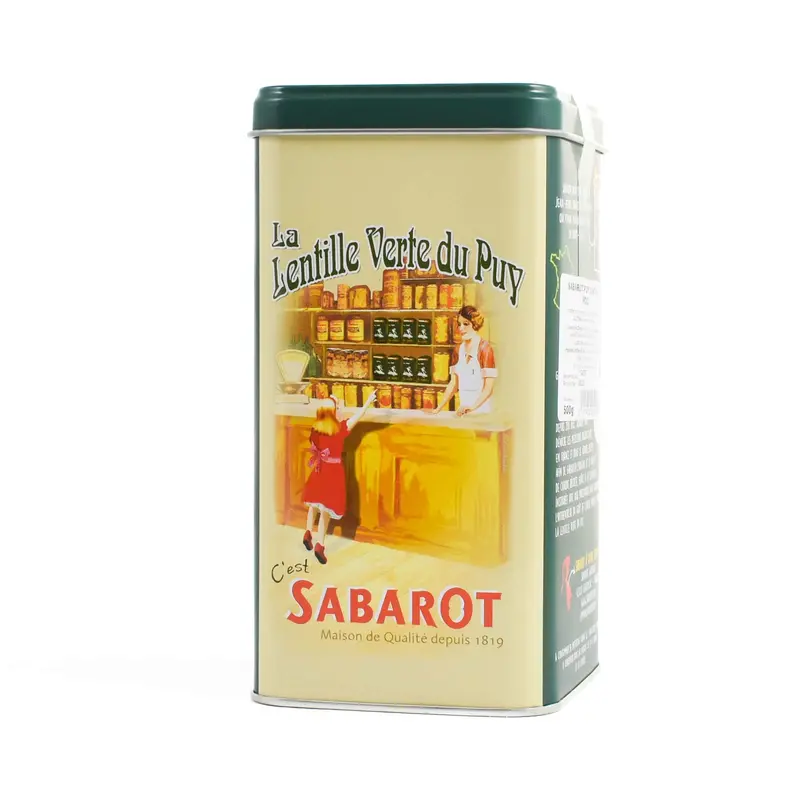 Sabarot Pdo Certified Puy Lentils – Artisan Tin, 500G 1