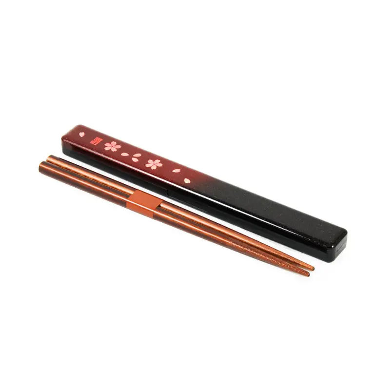 Sakura-Style Travel Chopsticks With Carry Case 1
