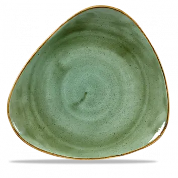 Samphire Green Stonecast Lotus Plate – 12", Pack Of 6 1