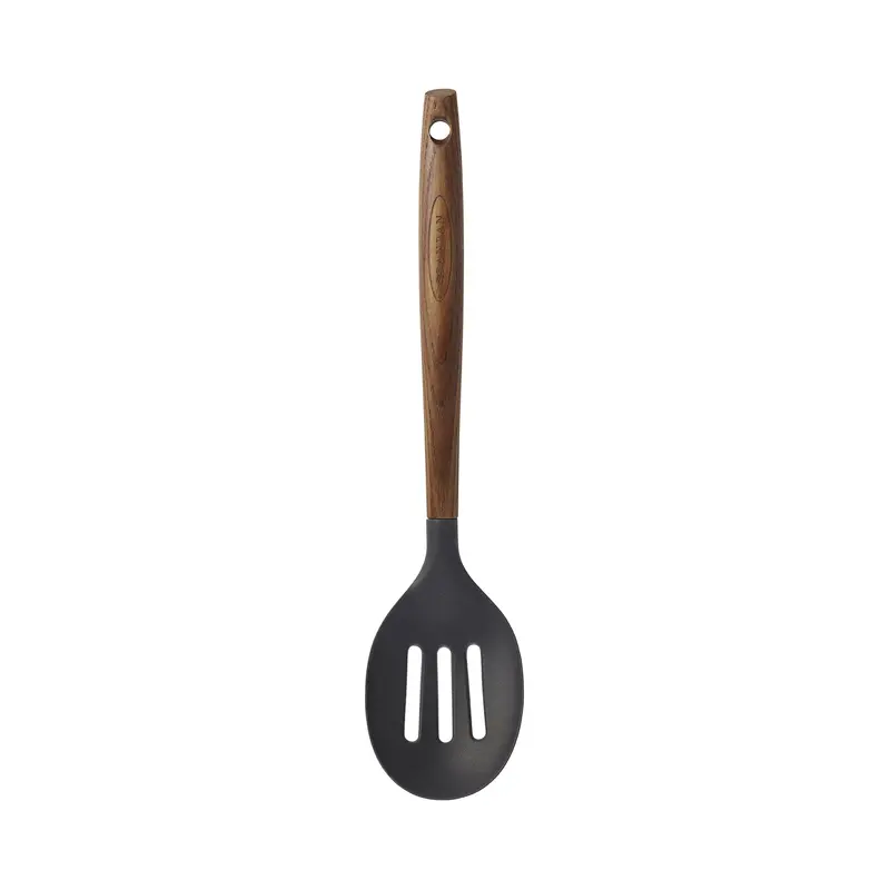 Scanpan Carbonized Ash Handle Silicone Slotted Spoon (31 Cm) 1