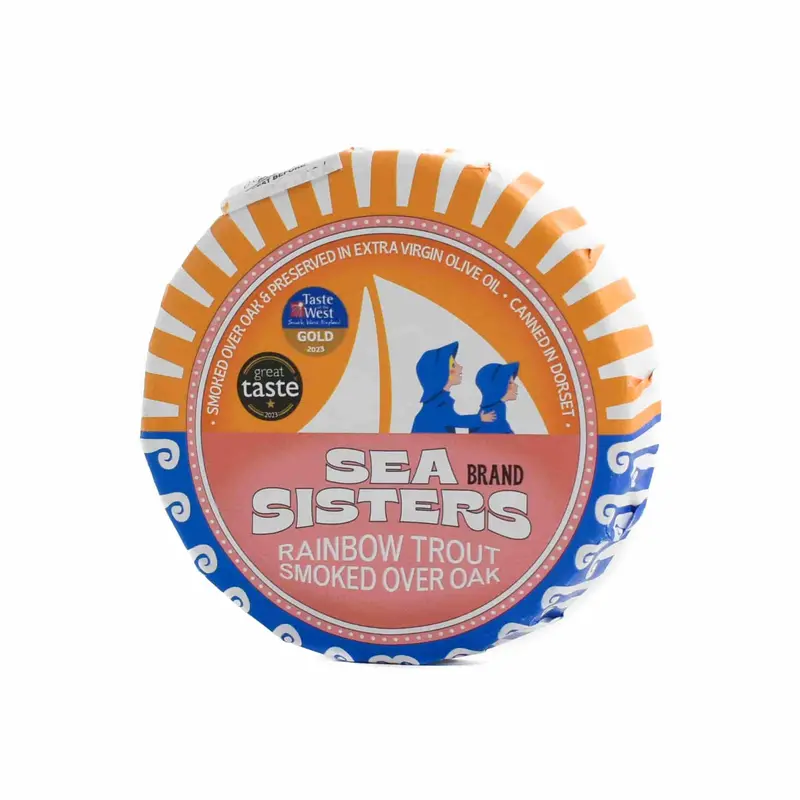 Sea Sisters Oak-Smoked Rainbow Trout – Sustainable Tinned Fish, 110G 1