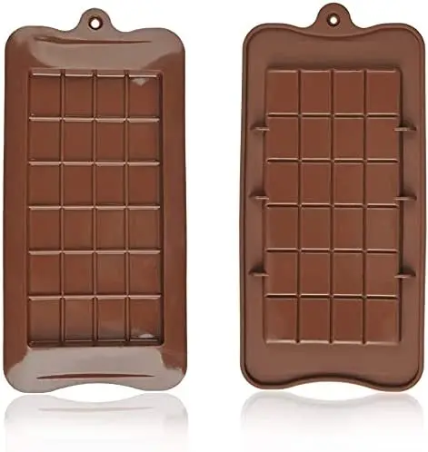 Segmented Chocolate Bar Silicone Mold – Easy Snap-Apart Design 1