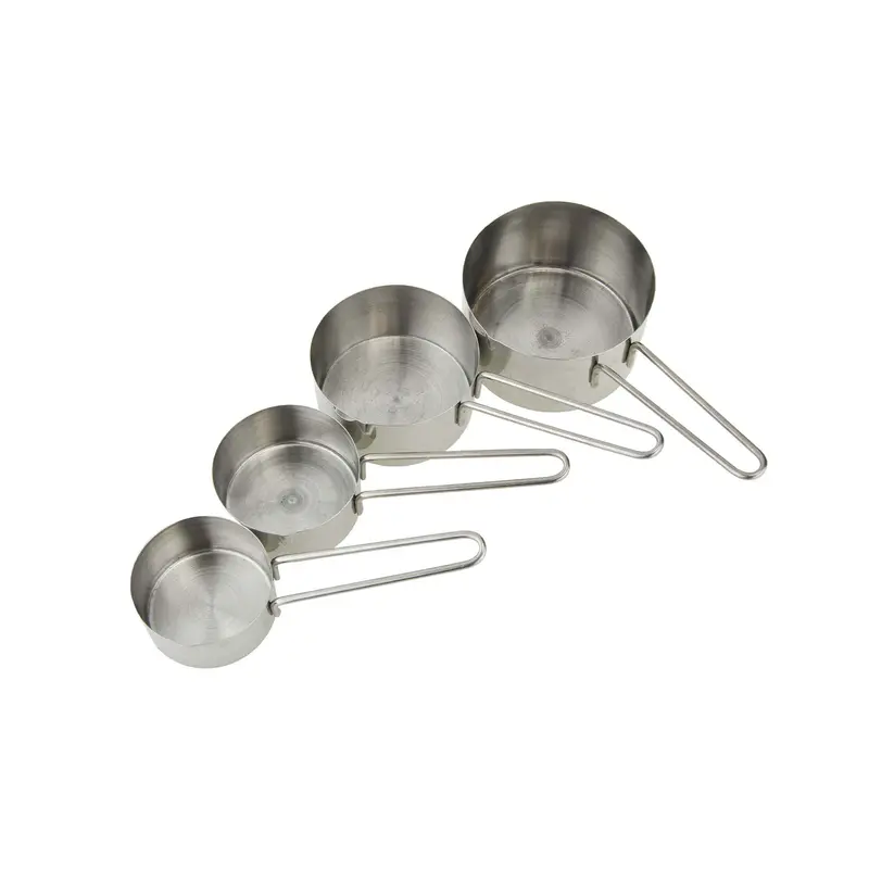 Set Of 4 Precision Stainless Steel Measuring Cups – Nested, Marked, Dishwasher Safe 1