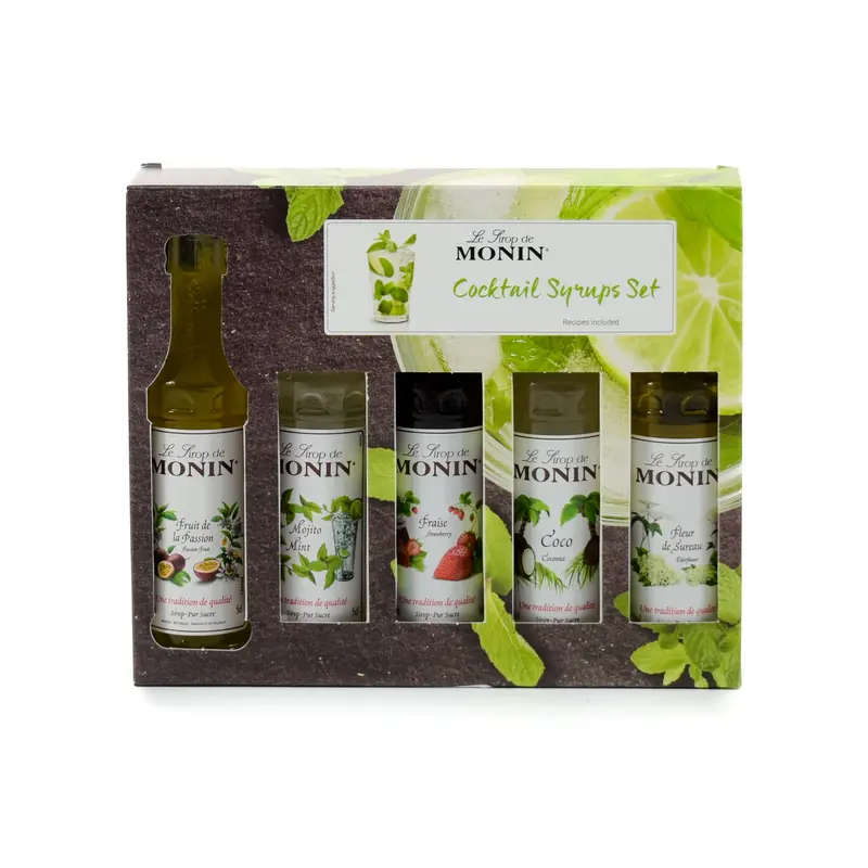 Short-Dated Monin Mini Cocktail Syrup Variety Pack – 5 X 50Ml Bottles 1