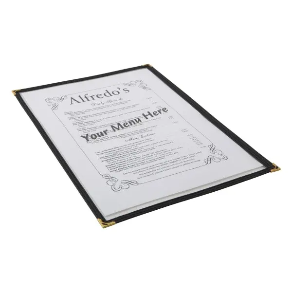 Single-Page American-Style Menu Holder – Clear Acrylic Display Stand 1
