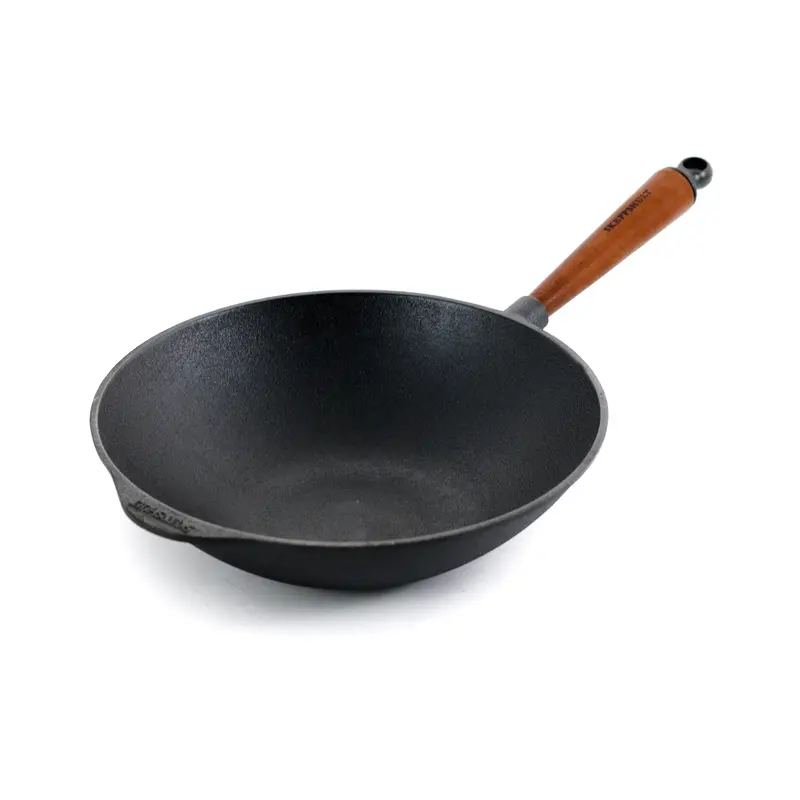 Skeppshult Hand-Cast Iron Wok, 30Cm Diameter 1