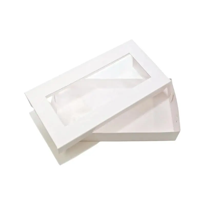 Sld 12×5×1.25-Inch White Cookie Box With Viewing Window 1