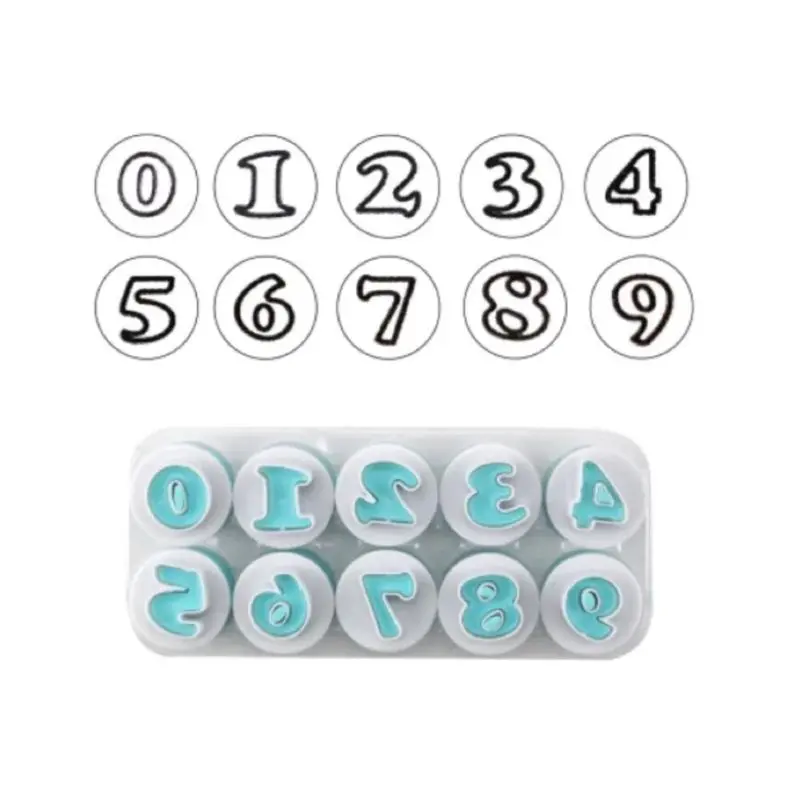 Sld Number-Shaped Fondant Cutters Set 1