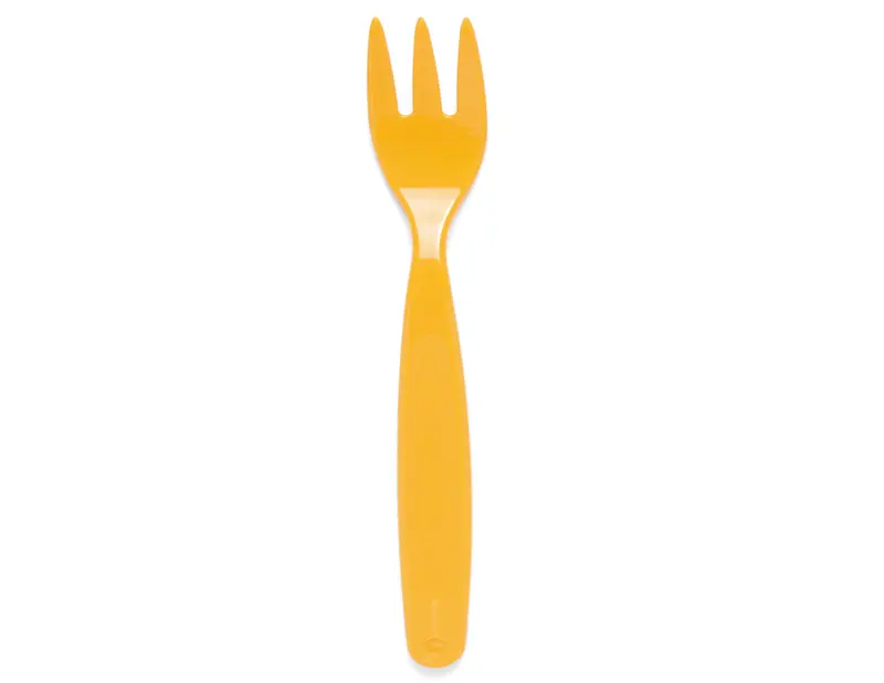 Small Yellow Reusable Polycarbonate Fork 1