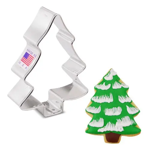 Snow-Covered Tree Cookie Cutter – Festive Seasonal Shape For Baked Goods 1