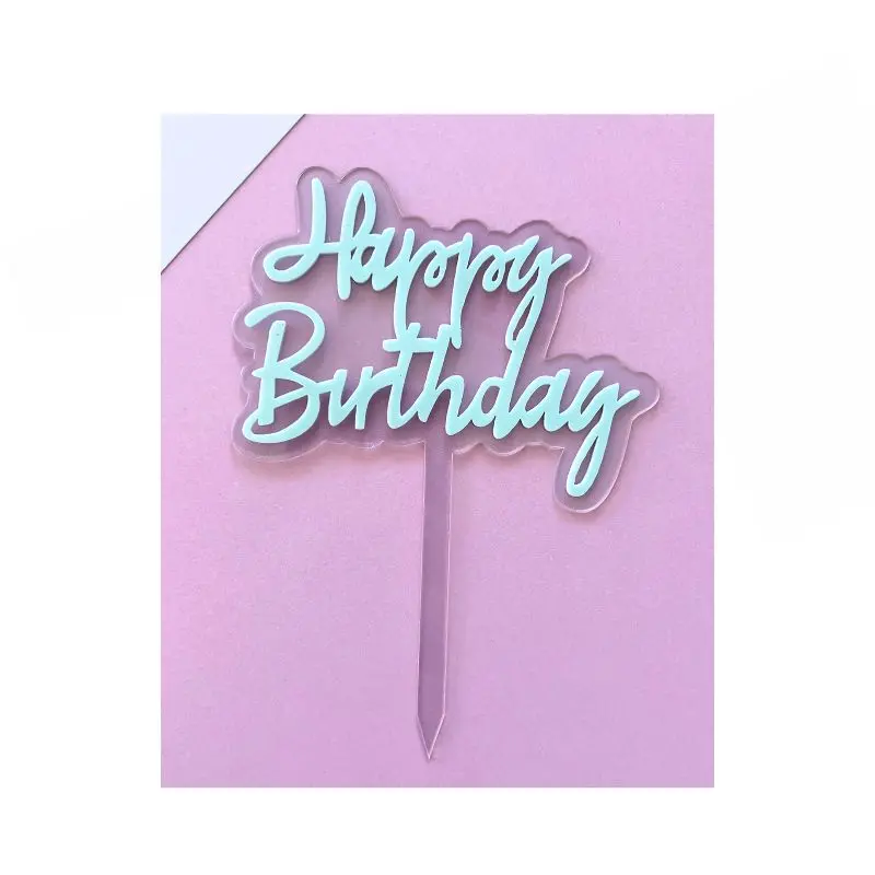 Soft Pastel Happy Birthday Cake Toppers – Dessert Bling 4