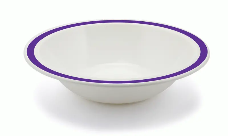 Solid Purple Duo Bowl – 17.3 Cm, Durable Polycarbonate 1