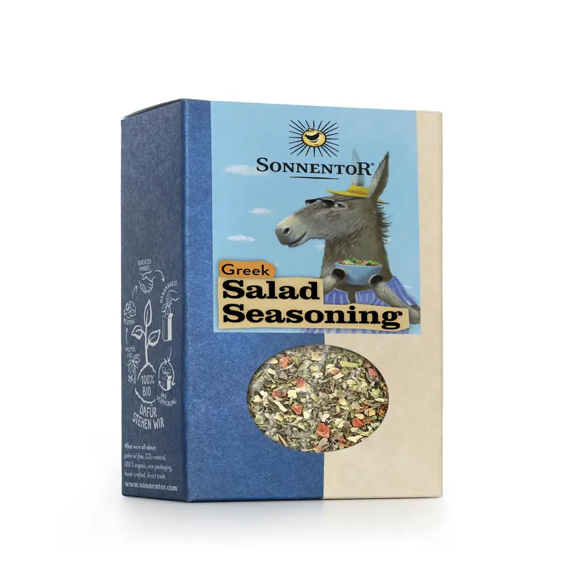 Sonnentor Greek Salad Seasoning – 6 × 35G Gourmet Herb Mixes 1