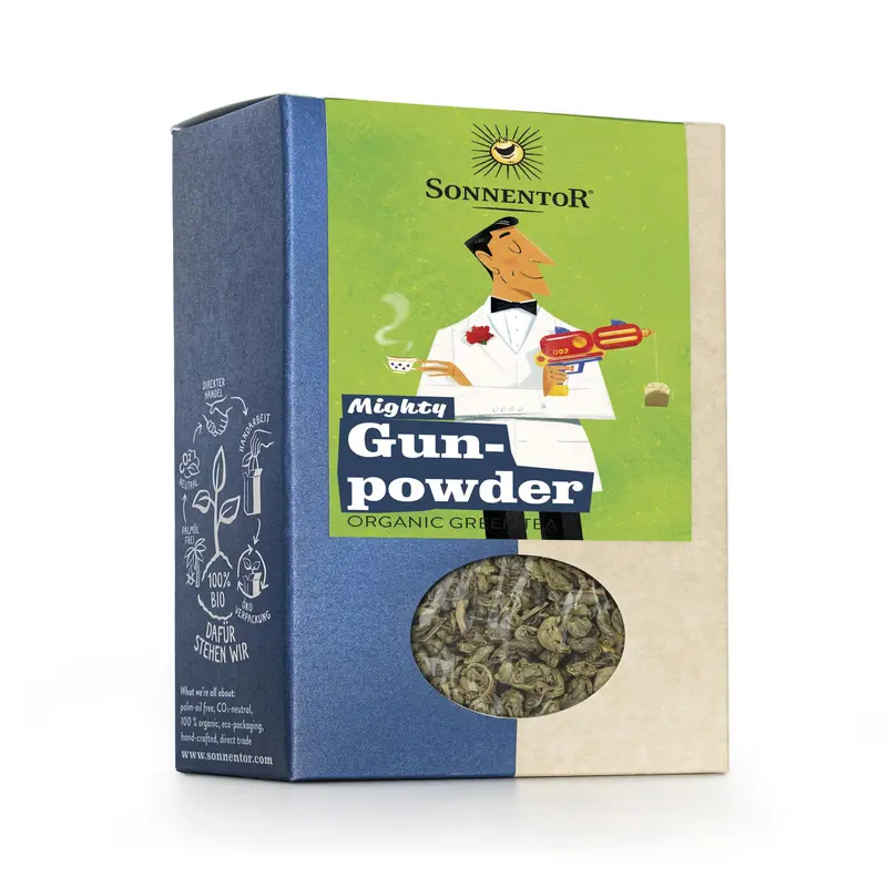 Sonnentor Gunpowder Green Tea – Organic Loose Leaf (100G × 6) 1
