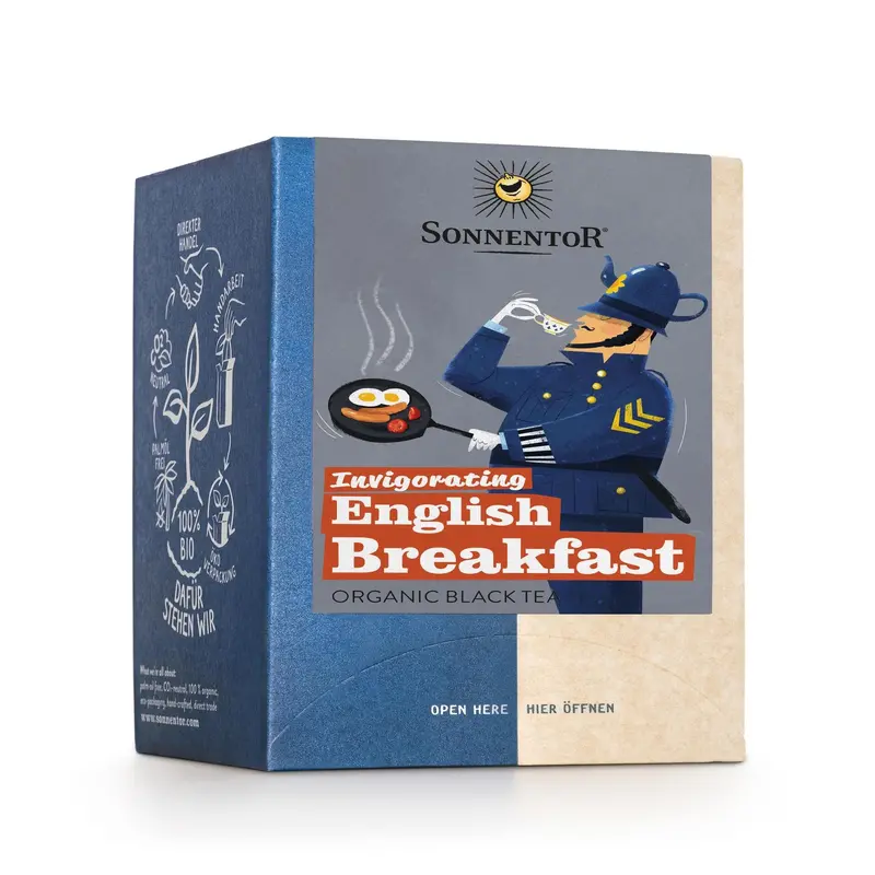 Sonnentor Invigorating English Breakfast Tea Bags – 6 Boxes × 18 Bags 1