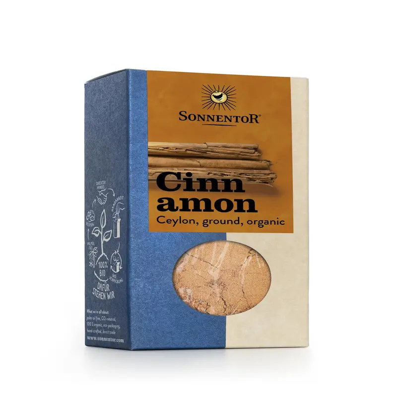 Sonnentor Organic Ceylon Cinnamon Powder – 6 × 40G Warm Aromatic Spice 1