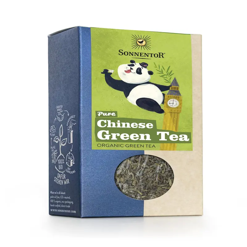 Sonnentor Organic Chinese Green Tea – 100G Pouches (6-Pack) 1