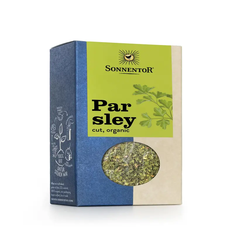 Sonnentor Organic Cut Parsley – 15G Jars (6-Pack) 1