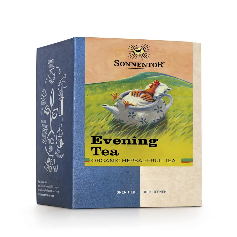 Sonnentor Organic Evening Wind-Down Herbal Tea – 6 Boxes × 18 Tea Bags 1