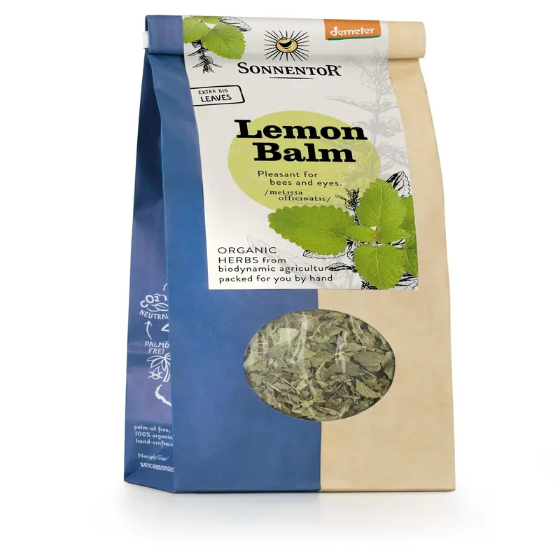 Sonnentor Organic Lemon Balm Calming Tea – 6 Boxes × 18 Herbal Tea Bags 1