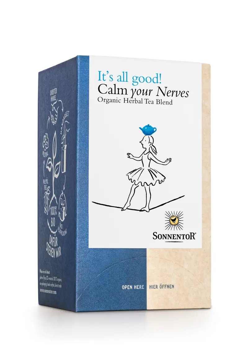 Sonnentor Organic Nervous System Support Tea – 6 Boxes × 18 Herbal Tea Bags 1