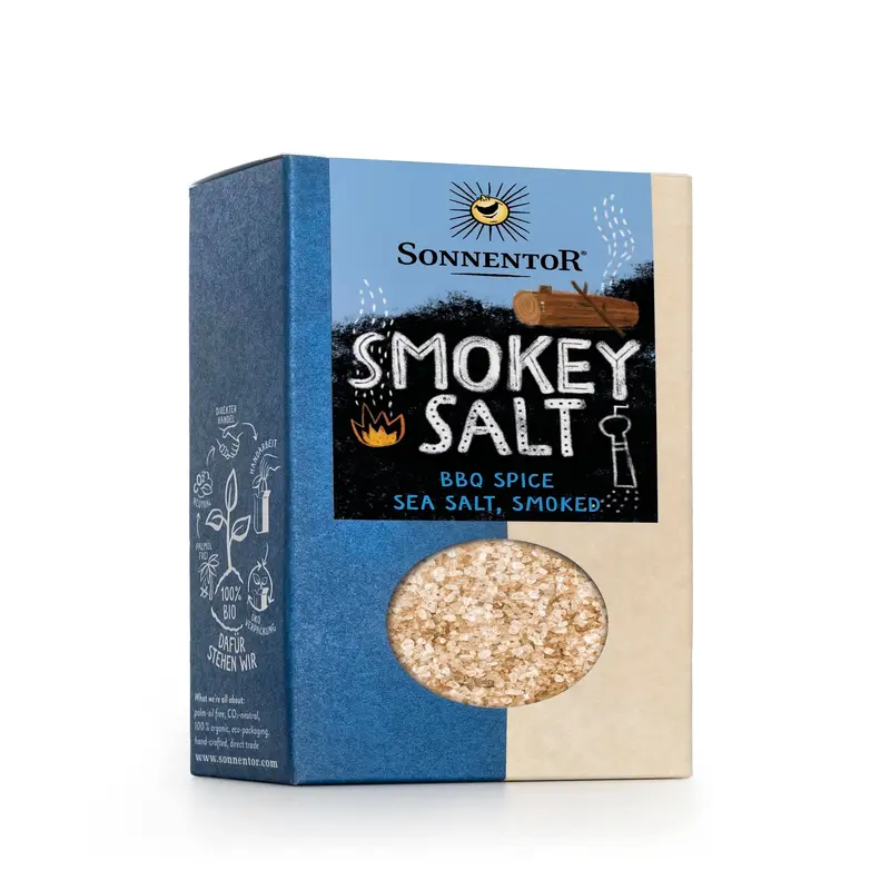 Sonnentor Organic Smoked Sea Salt – 6-Pack (150G Each) 1