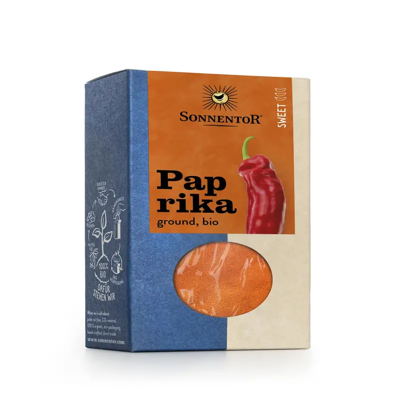 Sonnentor Organic Sweet Paprika Powder – 6 × 40G Vibrant Ground Spice 1