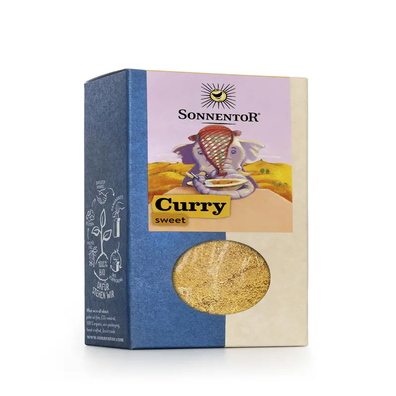 Sonnentor Sweet Curry Powder – Organic Blend (50G × 6) 1