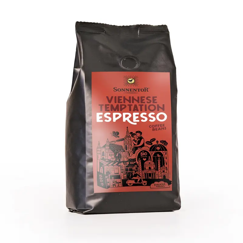 Sonnentor Viennese Espresso Roast Coffee Beans – 1Kg Package 1