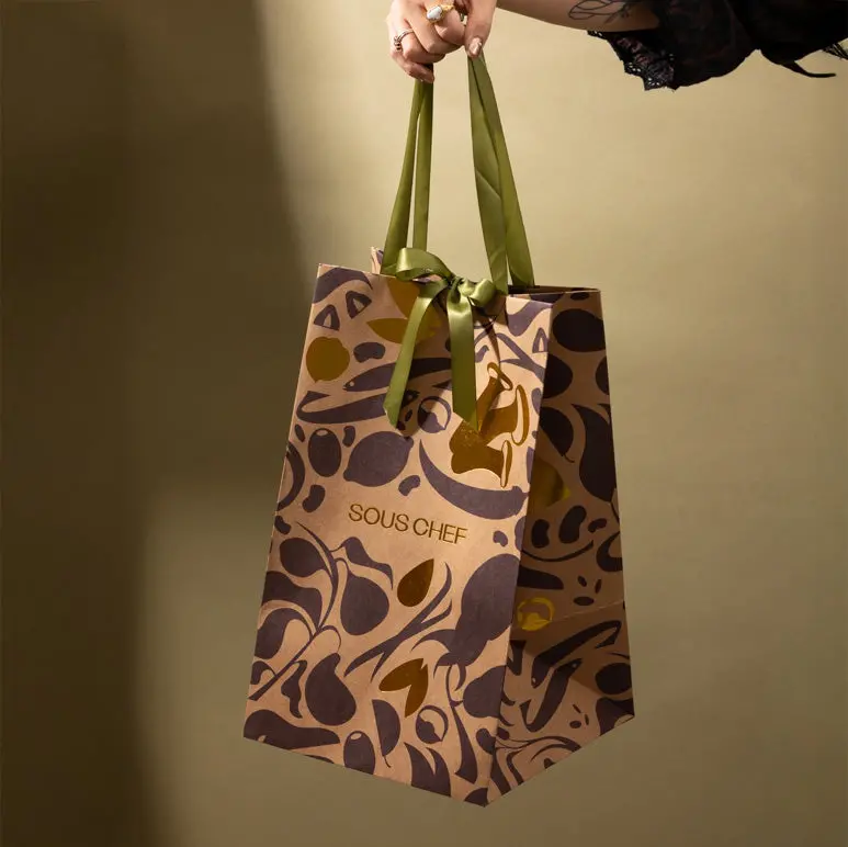 Sous Chef Large Gift Bag – Premium Paper Bag With Decorative Ribbon (Large Size) 1