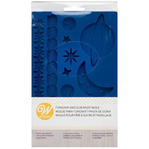 Space-Themed Fondant Mold For Cake Decorating 1