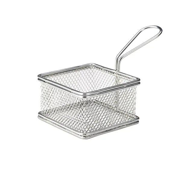 Square Serving Fry Basket – 9.5 × 9.5 × 6Cm, Pack Of 6 1