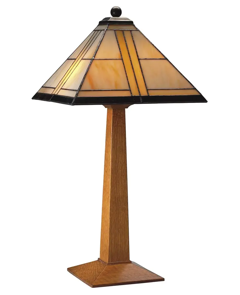 Stained Art Glass Table Lamp – Tiffany-Style Design 1