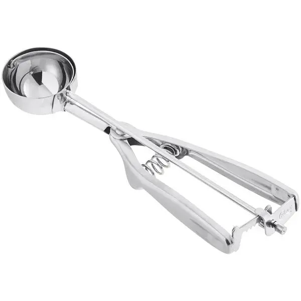 Stainless Steel #40 Scoop With Ergonomic Squeeze Handle 1