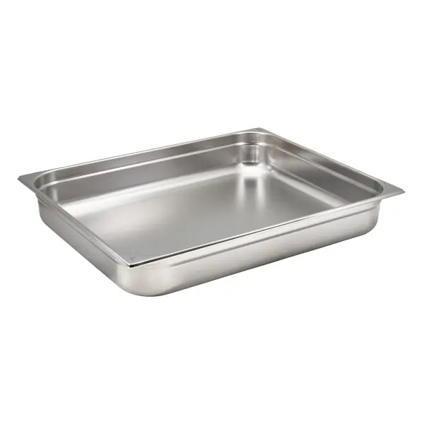 Stainless Steel Gastronorm 2/1 Pan – 100Mm Depth, Single Unit 1