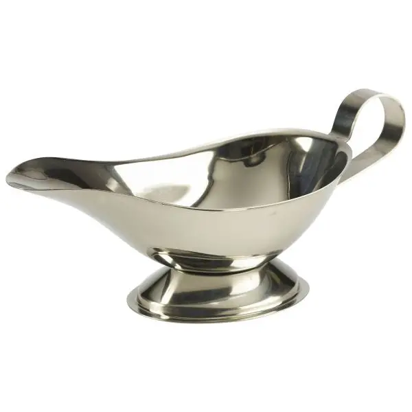 Stainless Steel Sauce Boat – 300Ml (10Oz) Capacity, Individual Unit 1