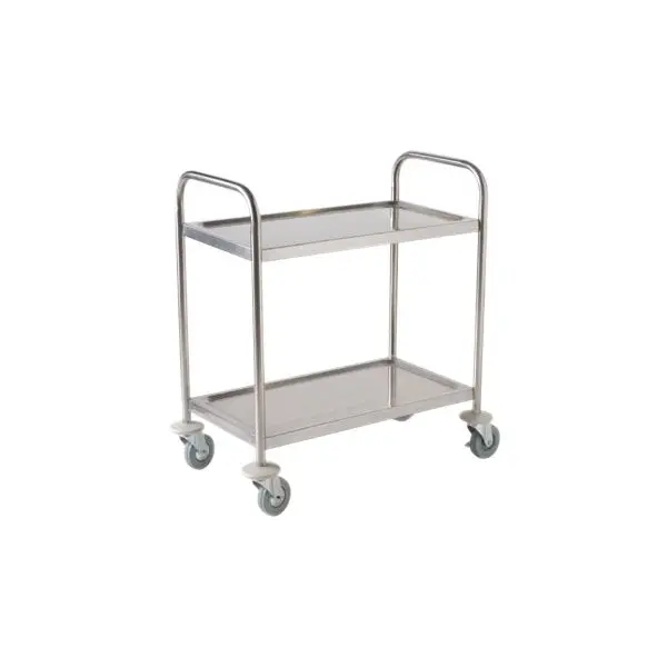 Stainless Steel Utility Trolley – 85.5L Capacity, Two-Tier Design, Single Unit 1