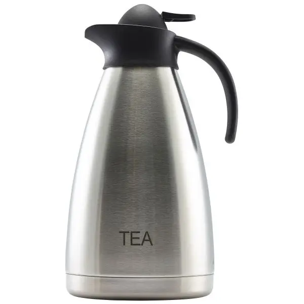 Stainless Steel Vacuum Jug With 'Tea' Engraving – 2L Contemporary Design, Single Unit 1